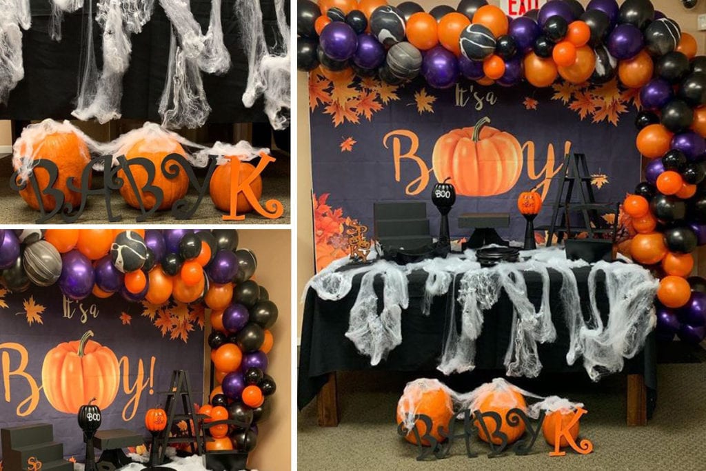 Halloween baby shower sales centerpieces